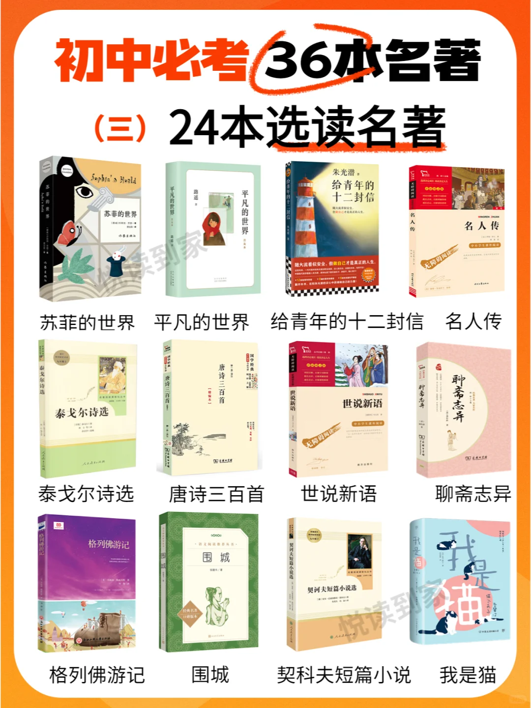 新学期开学，小升初语文必考名著书单推荐