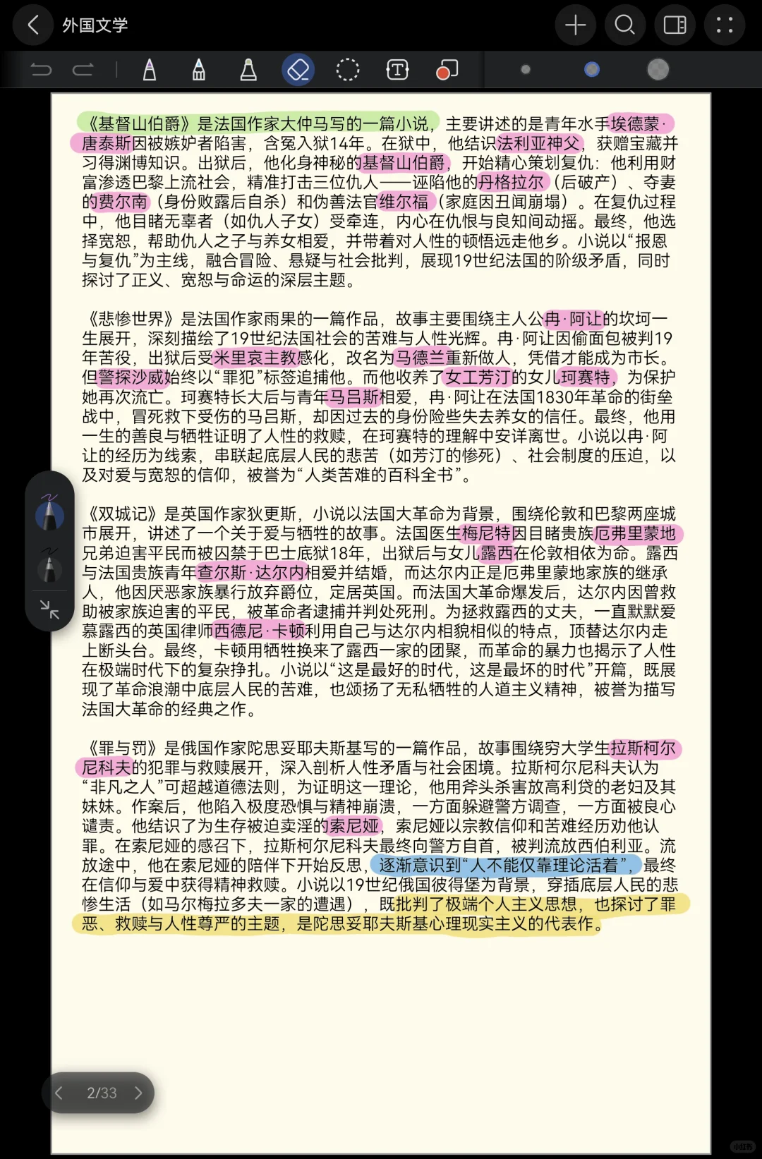 外国文学作品选名著阅读