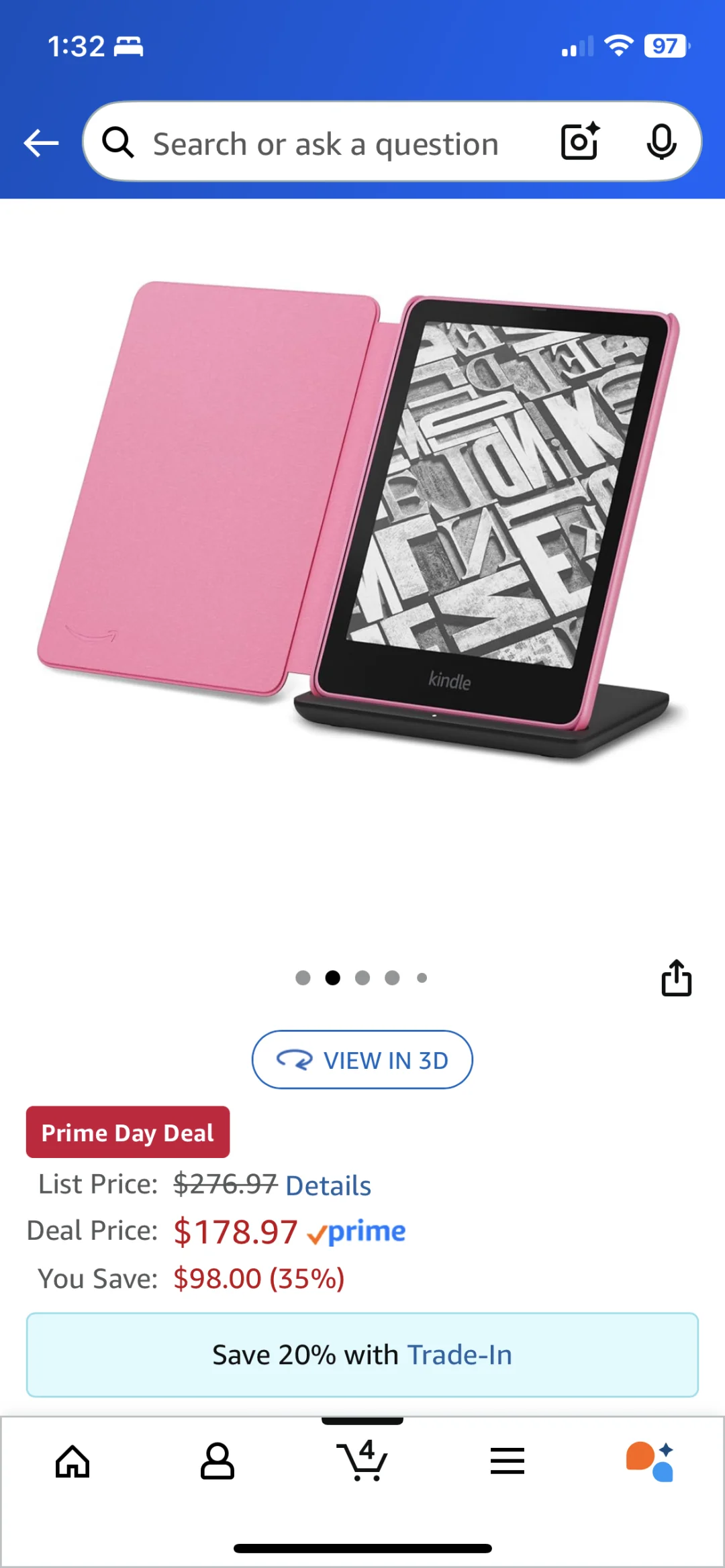 prime day史低kindle pw6 签名版 已下单