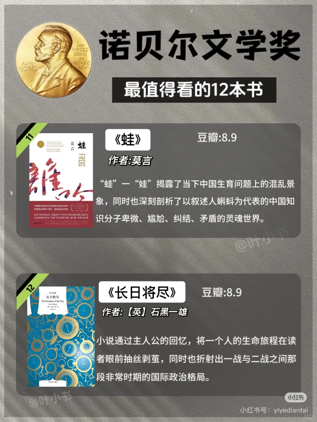 今日书单：诺奖文学经典必读的12部传世之作