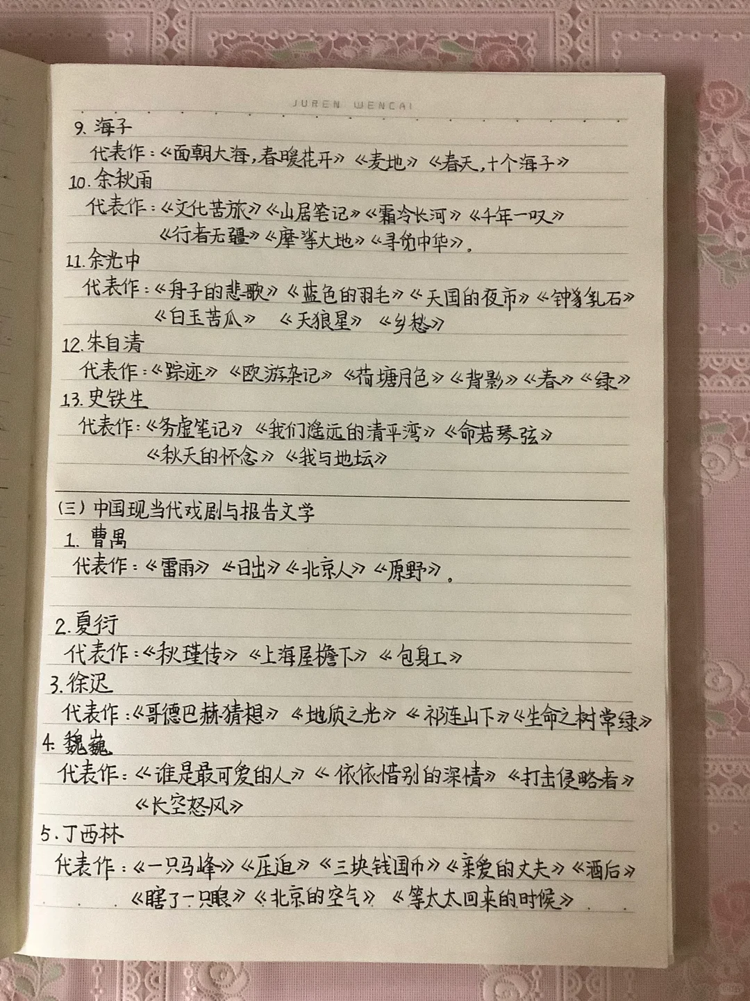 📓中外文学笔记（一）
