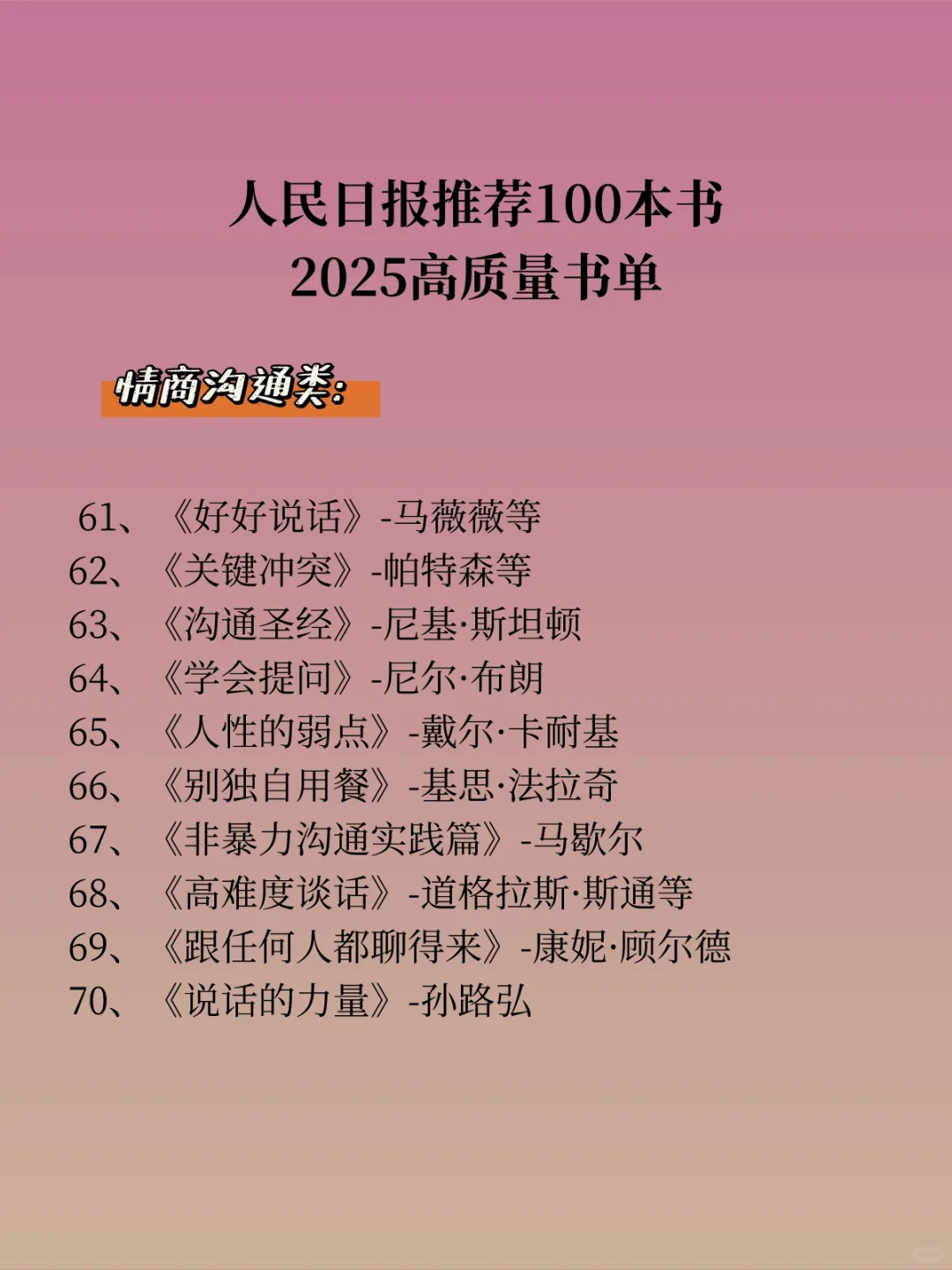 📚救命！被人民日报这100本好书狠狠拿捏了！