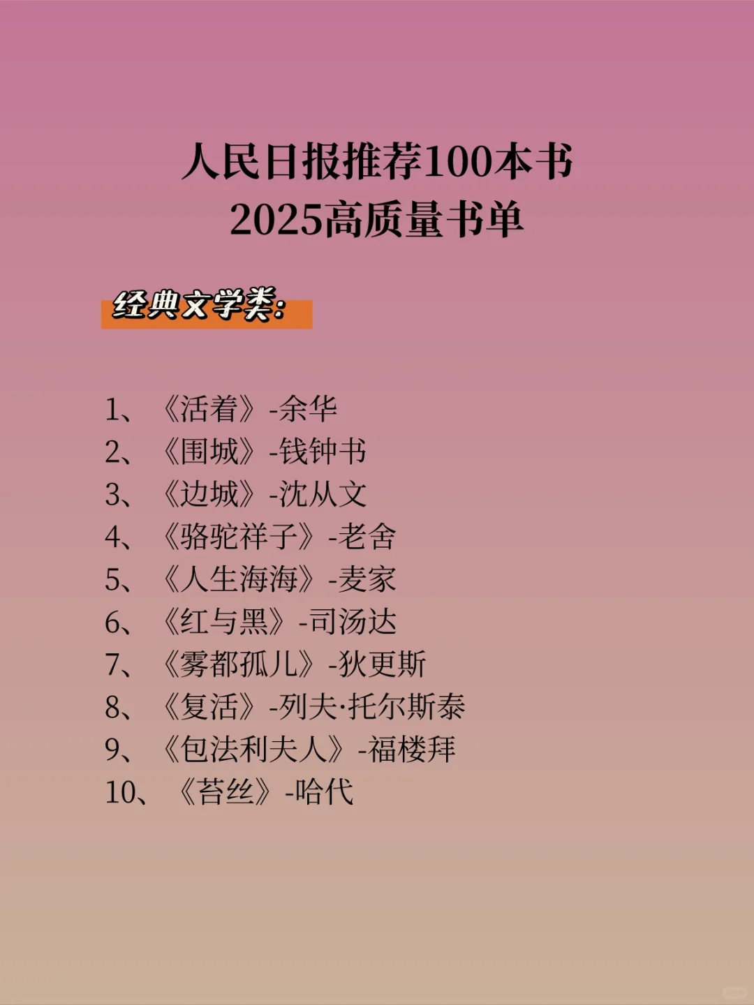 📚救命！被人民日报这100本好书狠狠拿捏了！