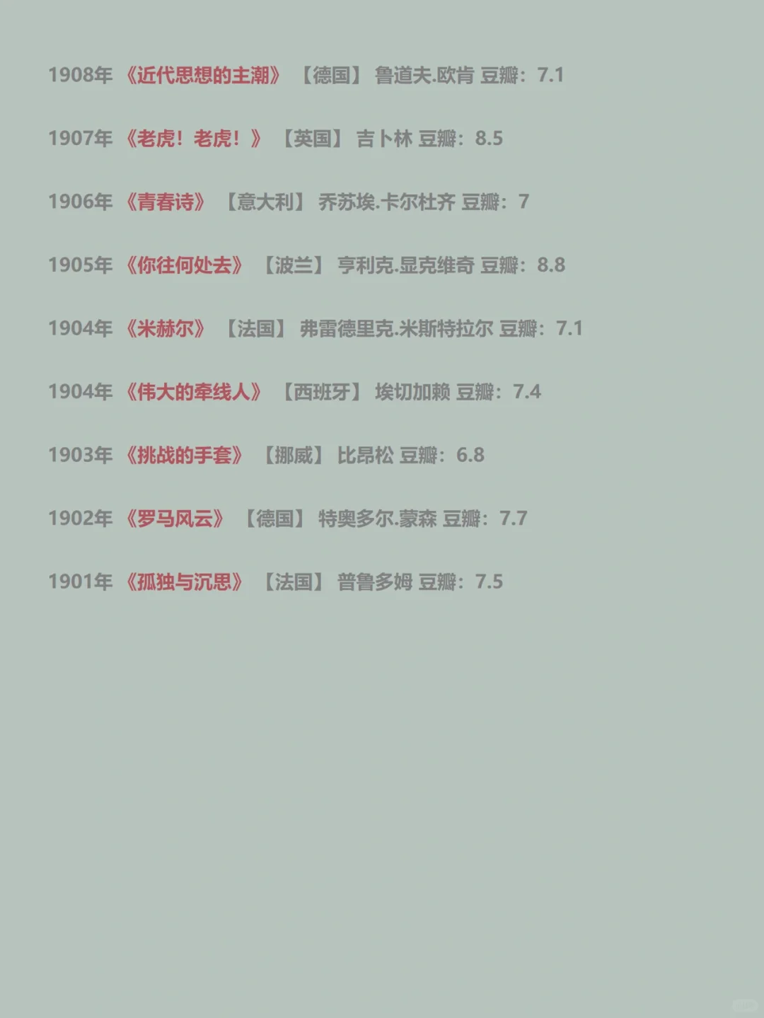 好书｜读书任何时候都不晚，诺贝尔文学奖书单