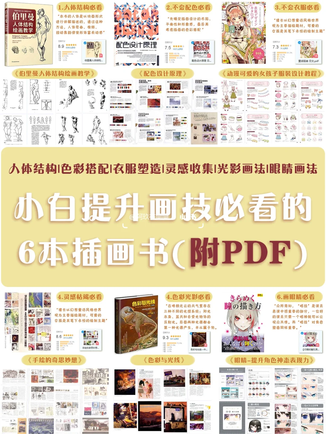 📚超实用的插画书籍推荐｜PDF