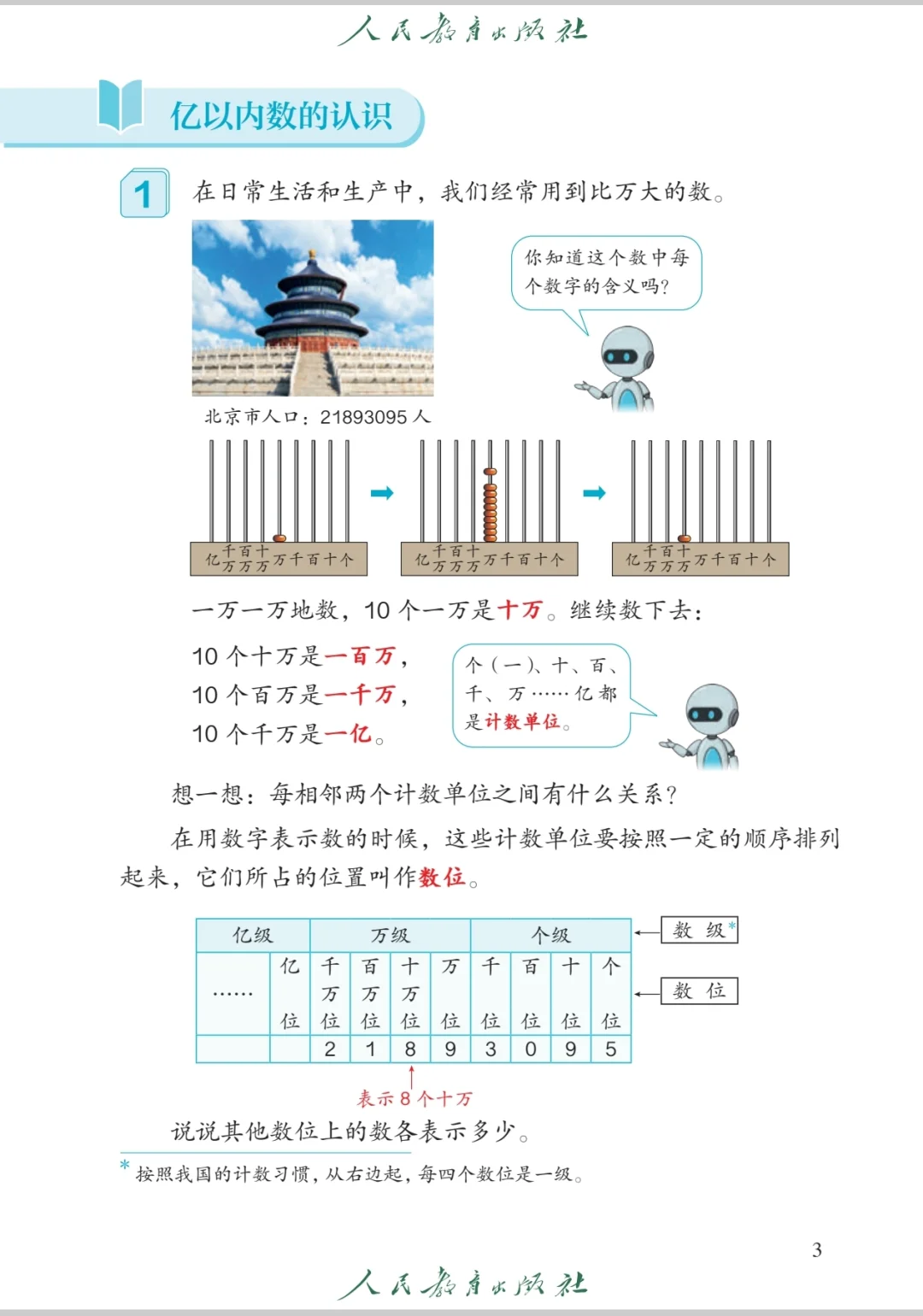小学数学四年级上册电子课本