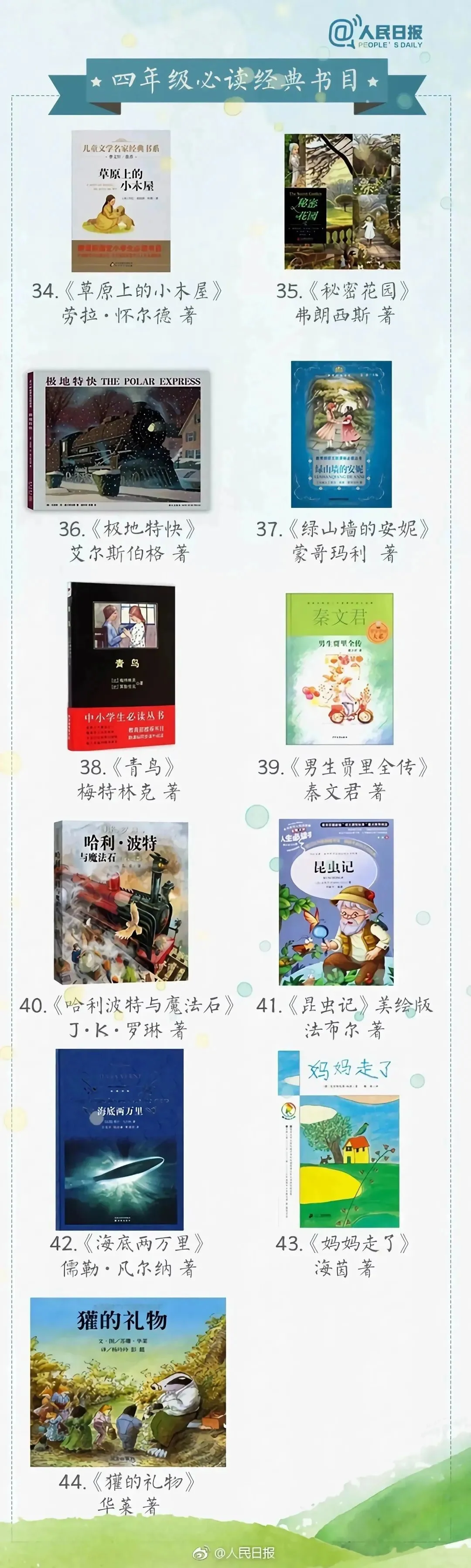 2025年暑假阅读书单推荐（1-6年级）📚