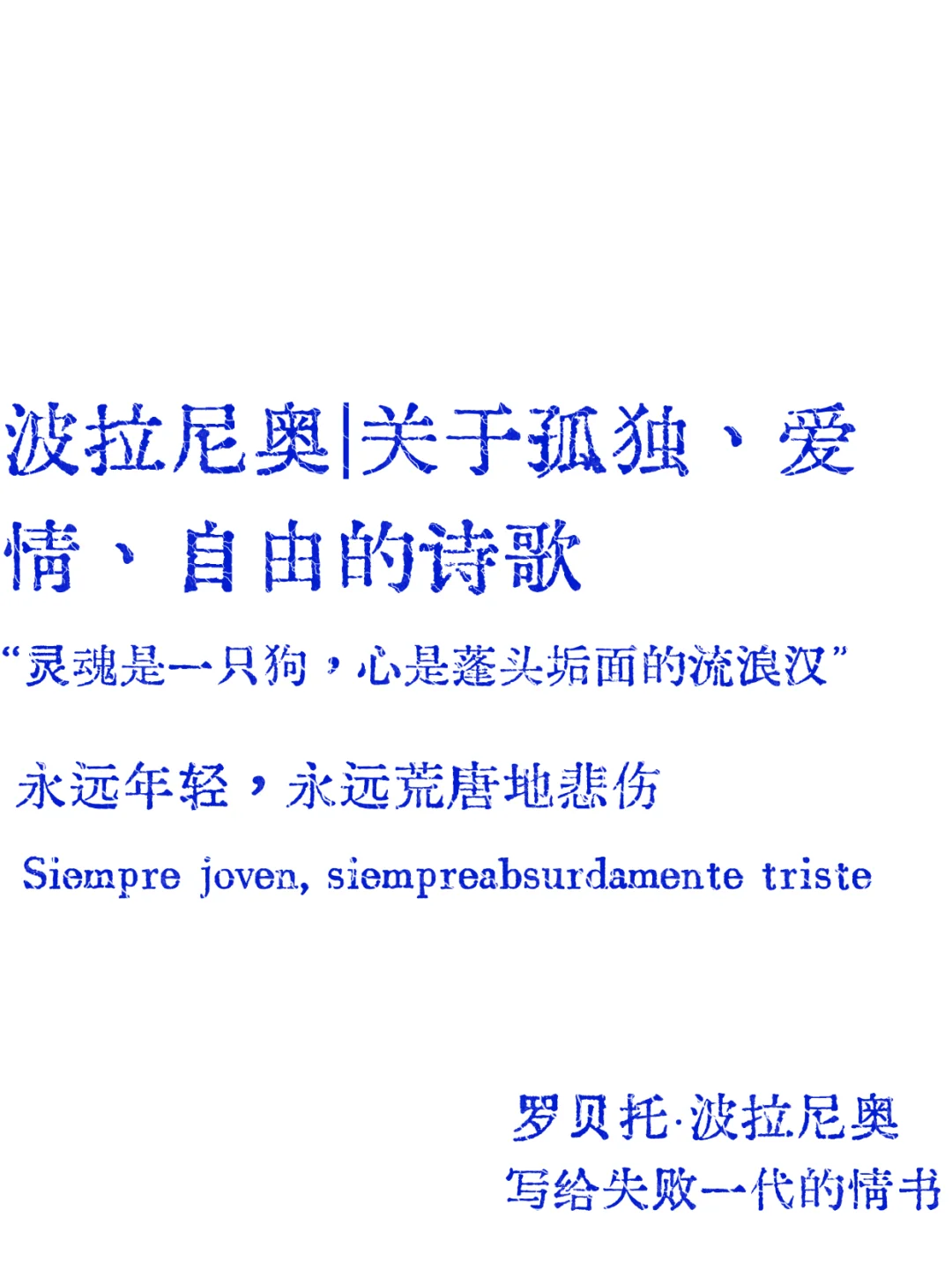 波拉尼奥|短暂的爱就像断头的叹息