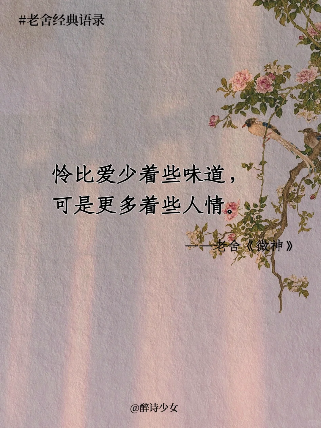 老舍笔下的绝美好句！