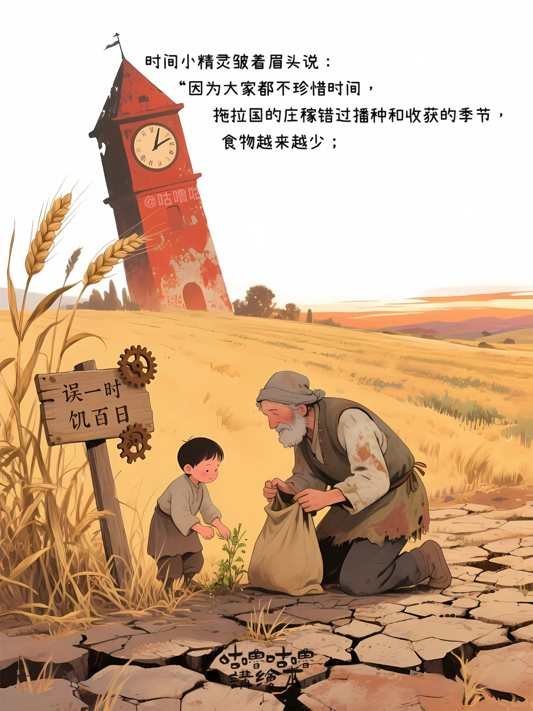 儿童绘本故事｜拖拉国的时间秘密