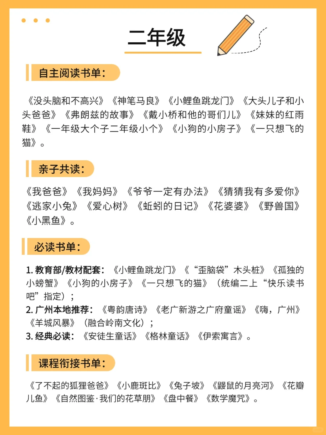 家长必看❗小学生1-6年级教育书单推荐📖