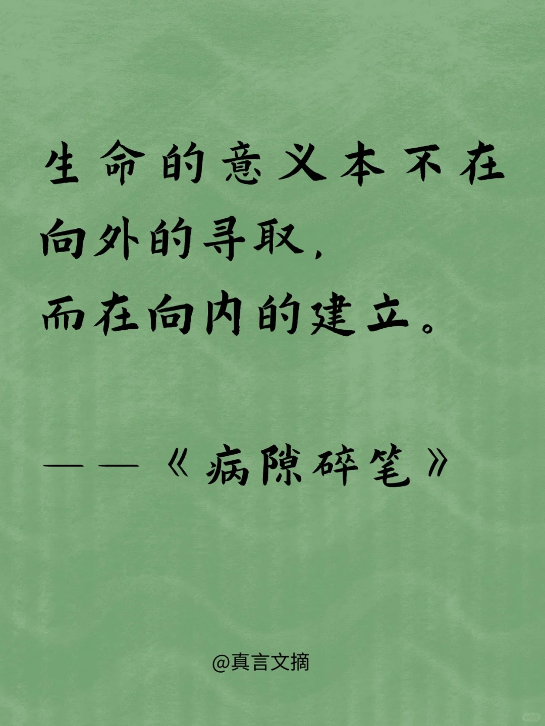一起来感受史铁生的顶级文笔