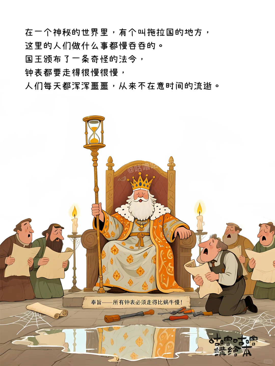 儿童绘本故事｜拖拉国的时间秘密