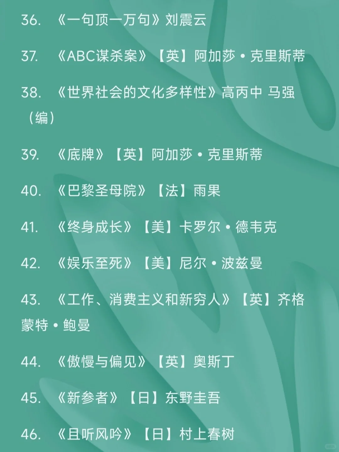 书单分享｜你今年读了什么书？