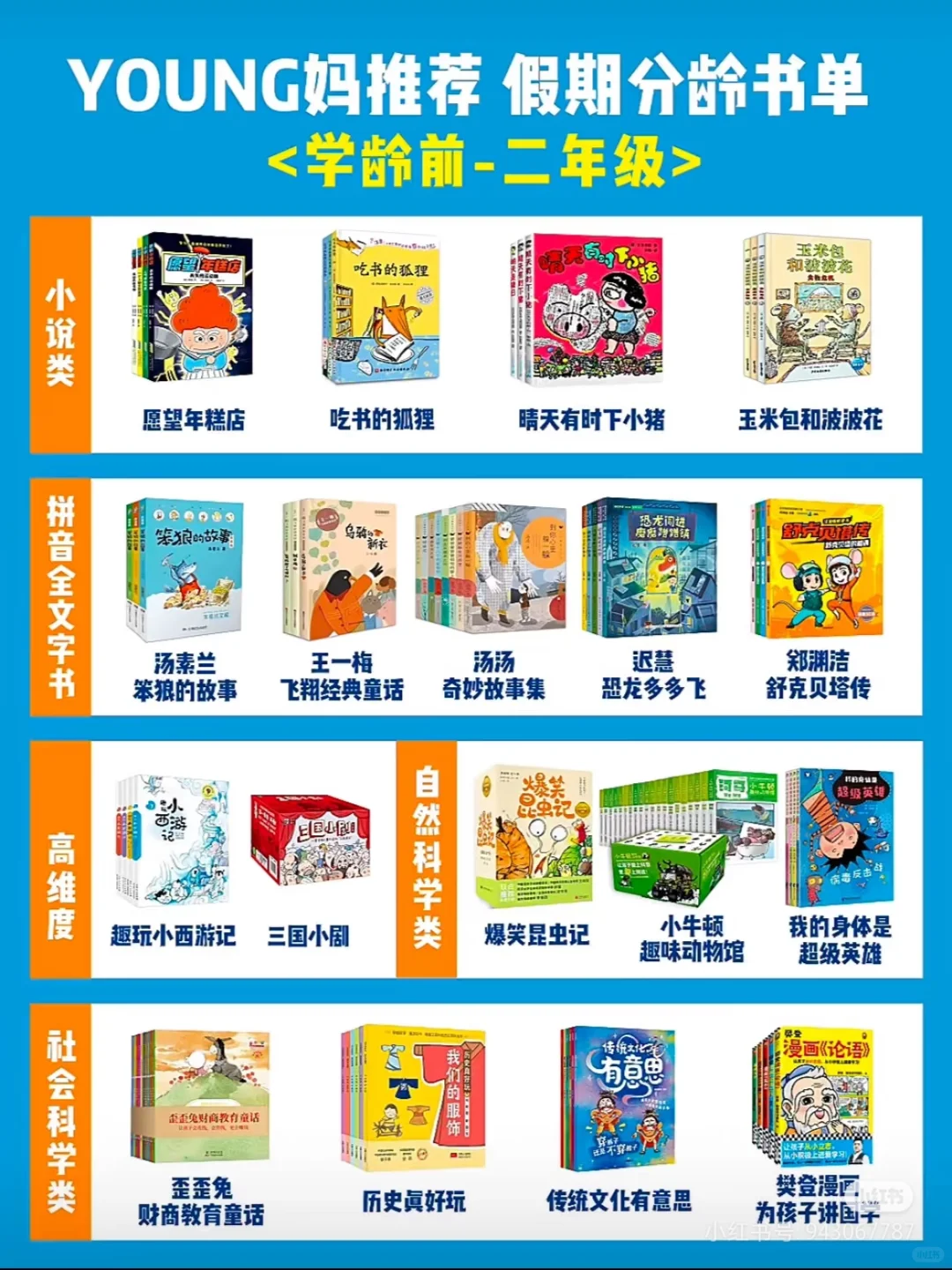 泱妈推荐| 假期分龄书单来了