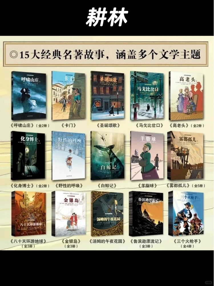 未读《图像经典》系列与耕林《世界名著漫画》