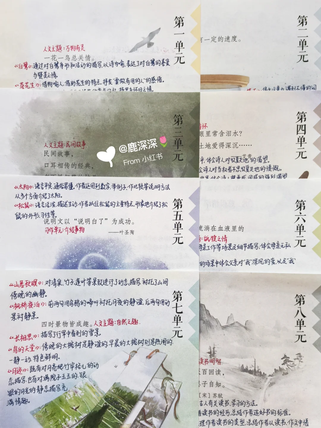五上1-8单元单元导语解读 | 暑假必读书单