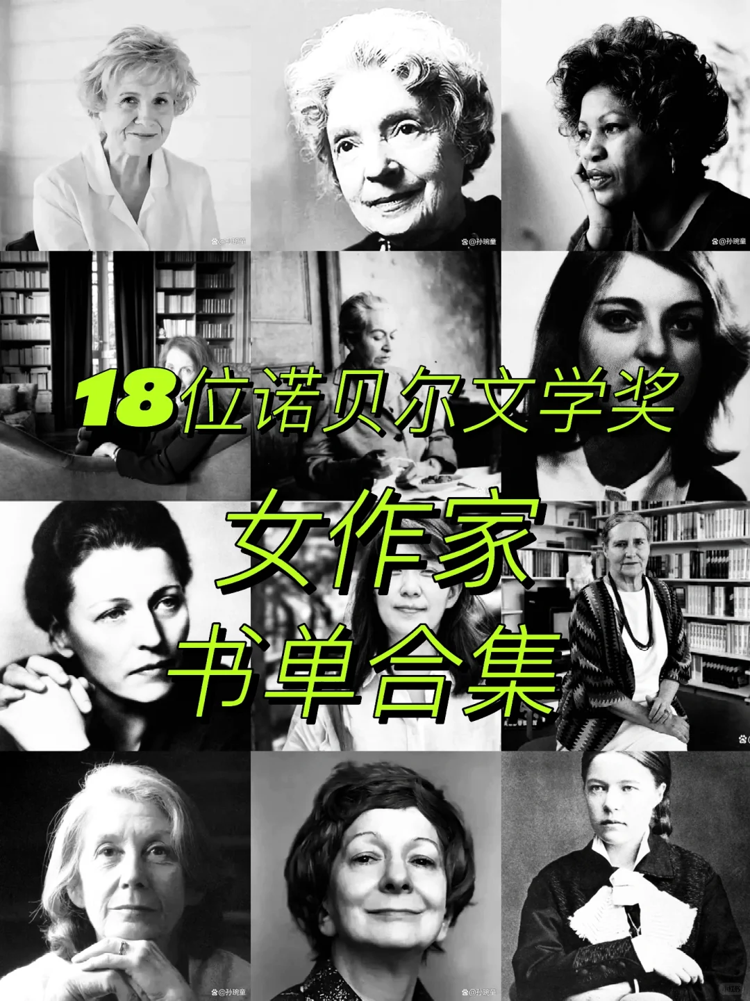 书单｜18位诺贝尔文学奖女作家代表作