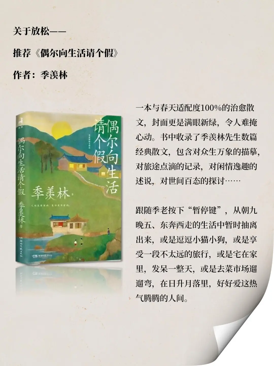 四本治愈系书单，建议收藏