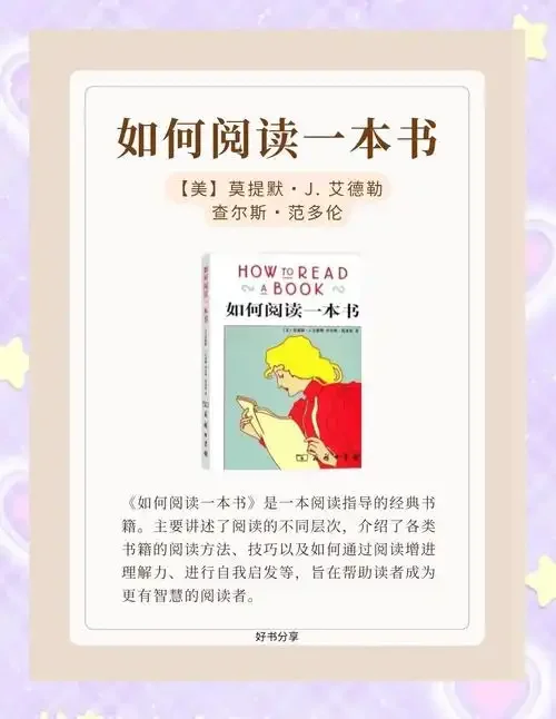 中外名著500本:《如何阅读一本书》