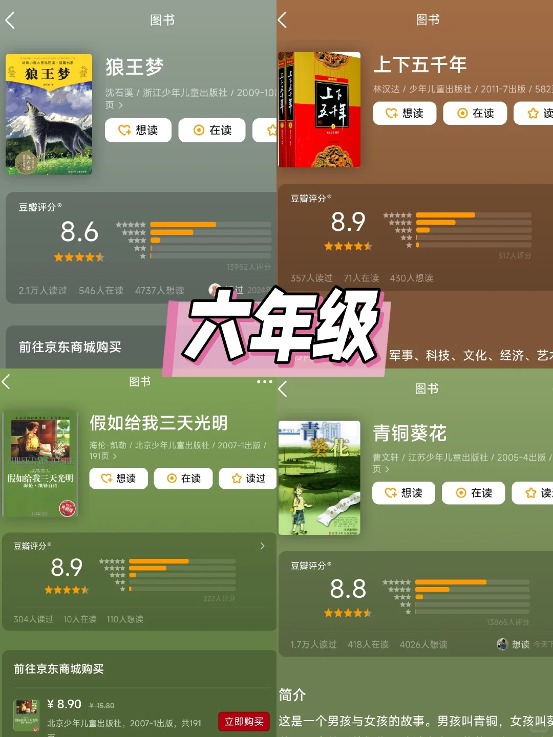 🌟权威推荐🌟小学生的书单
