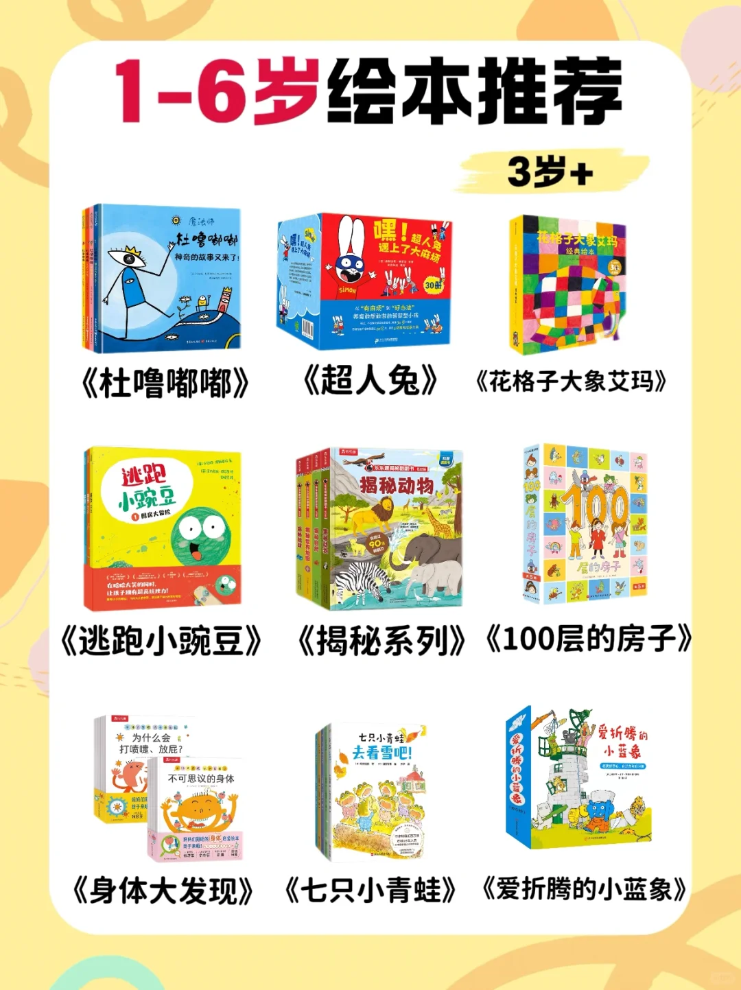 吐血整理❗2-6岁必读绘本，自用分享不踩雷