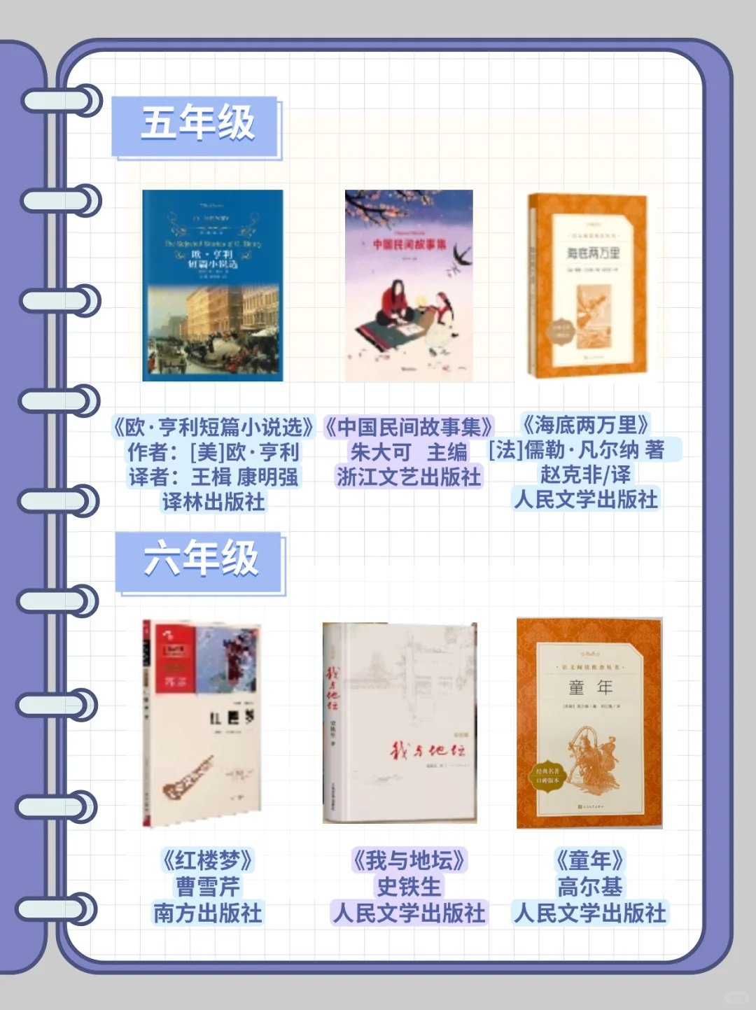 🔥 宝妈码住 | 小学生暑期推荐书单来啦⚡