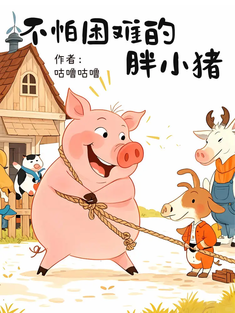 儿童绘本故事｜不怕困难的胖小猪