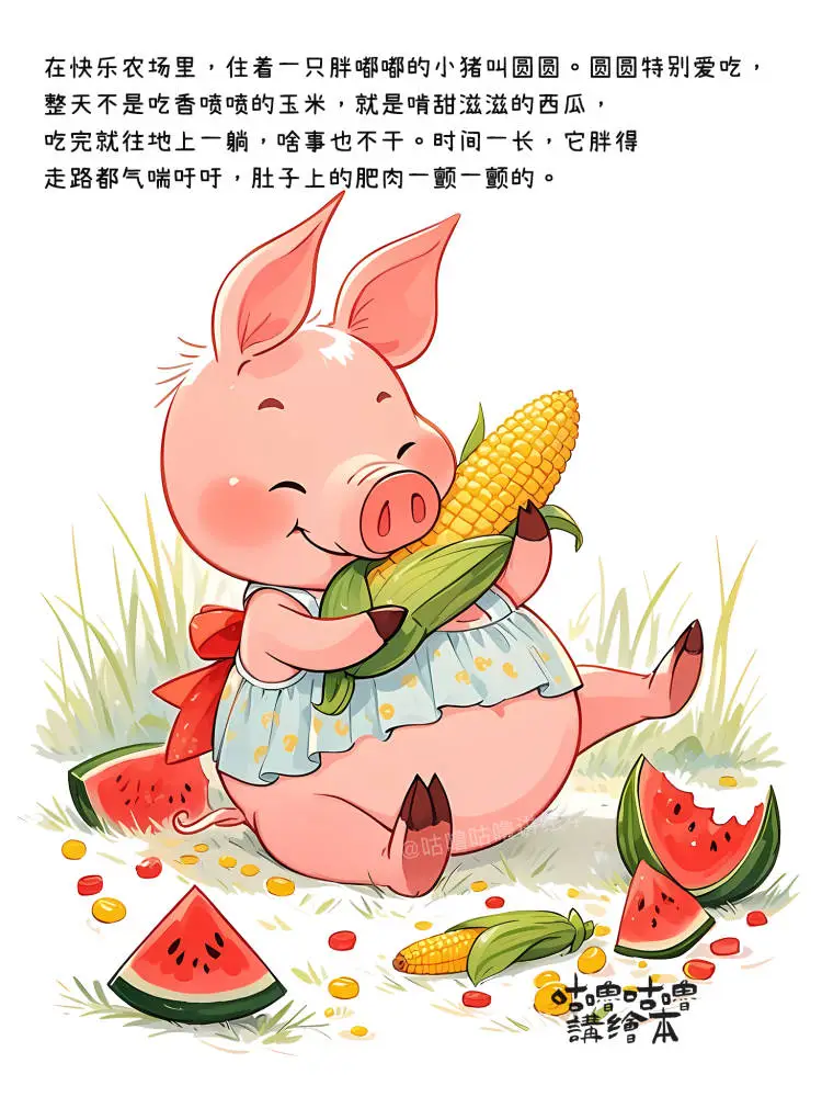 儿童绘本故事｜不怕困难的胖小猪