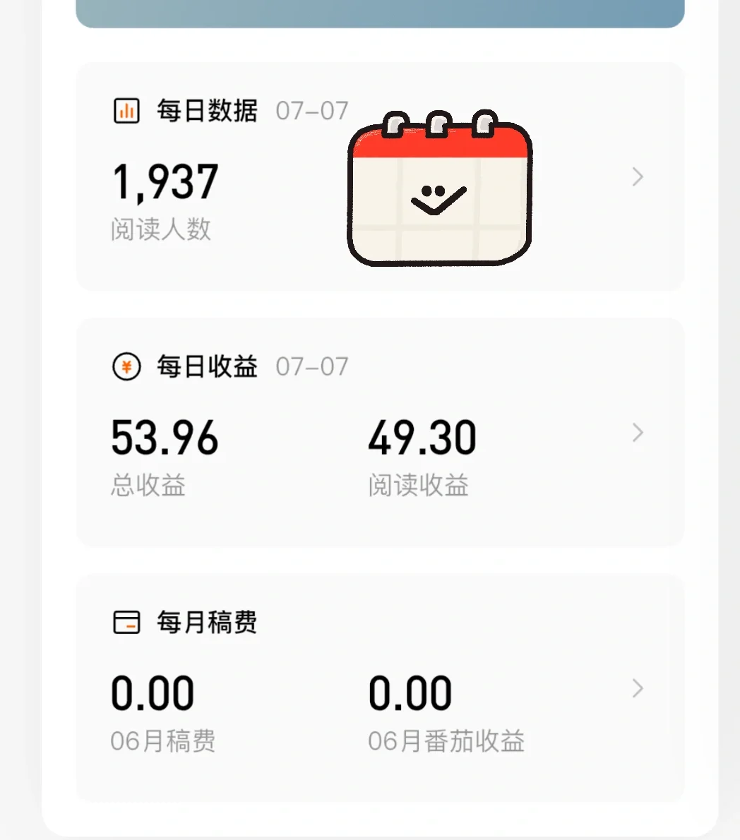 年代文番茄首秀数据