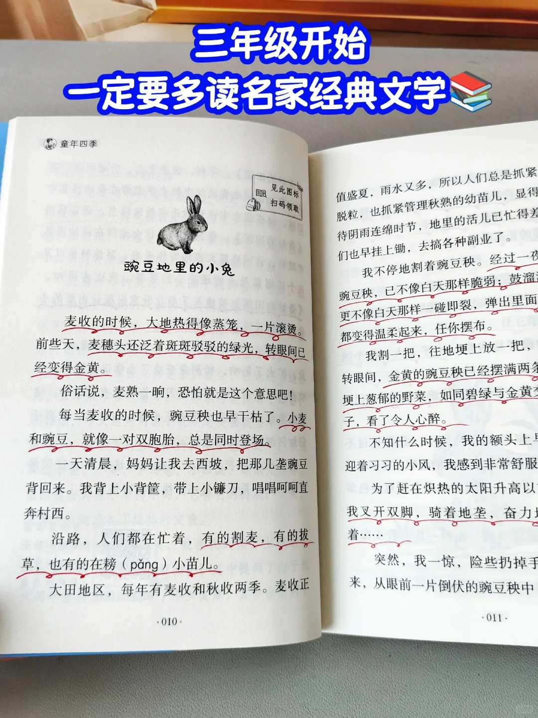 三年级开始一定要多读名家经典文学！！！！