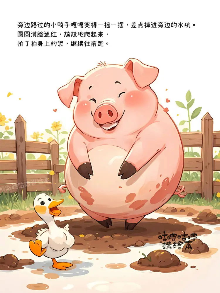 儿童绘本故事｜不怕困难的胖小猪