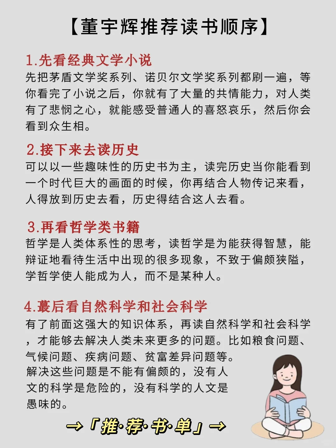 🔥董宇辉推.荐关于读书的正确顺序