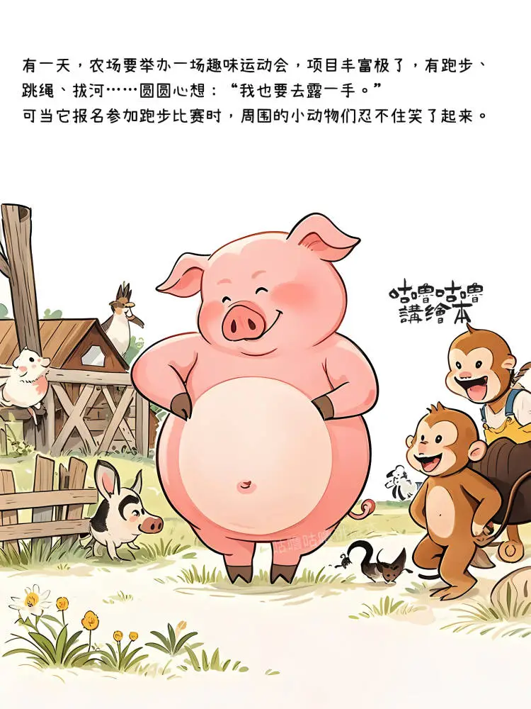 儿童绘本故事｜不怕困难的胖小猪