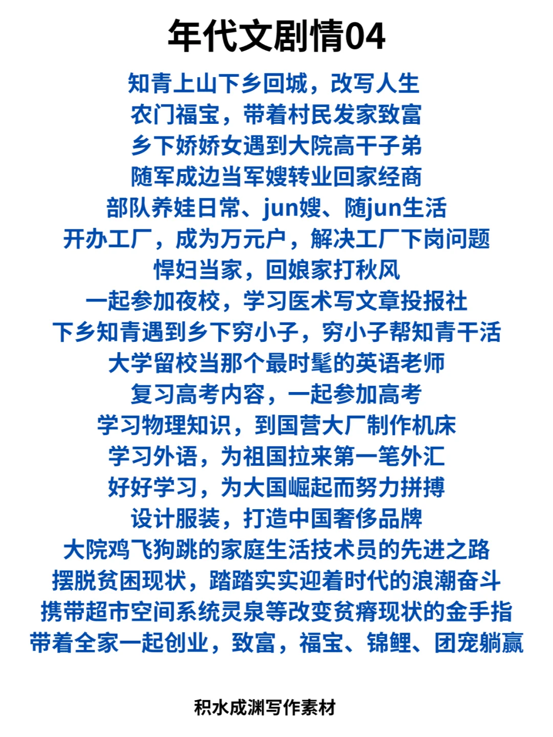 200个年代文剧情