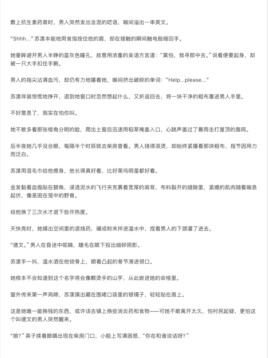 谁看！男主美国飞行员，女主穿成四零寡妇(2)