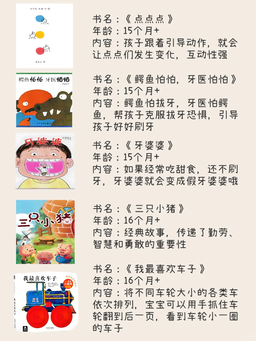 🔥1-2岁宝宝绘本必读书单｜翻烂级经典‼️