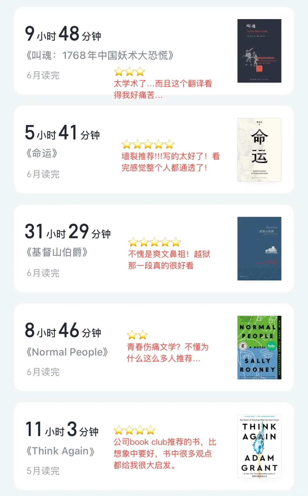 2025上半年读书总结
