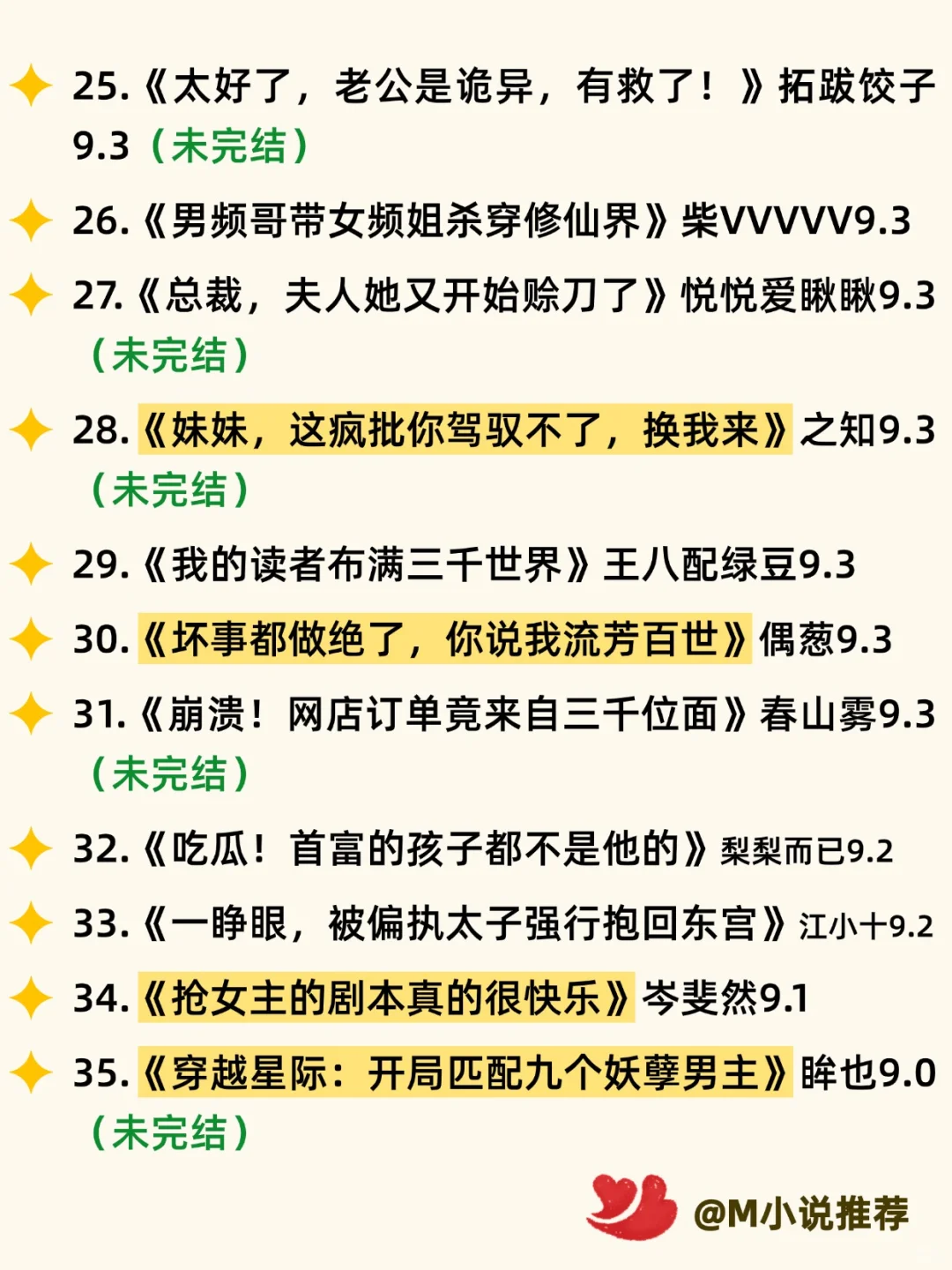 番茄【题材新颖】小说！笑出鹅叫必看清单！