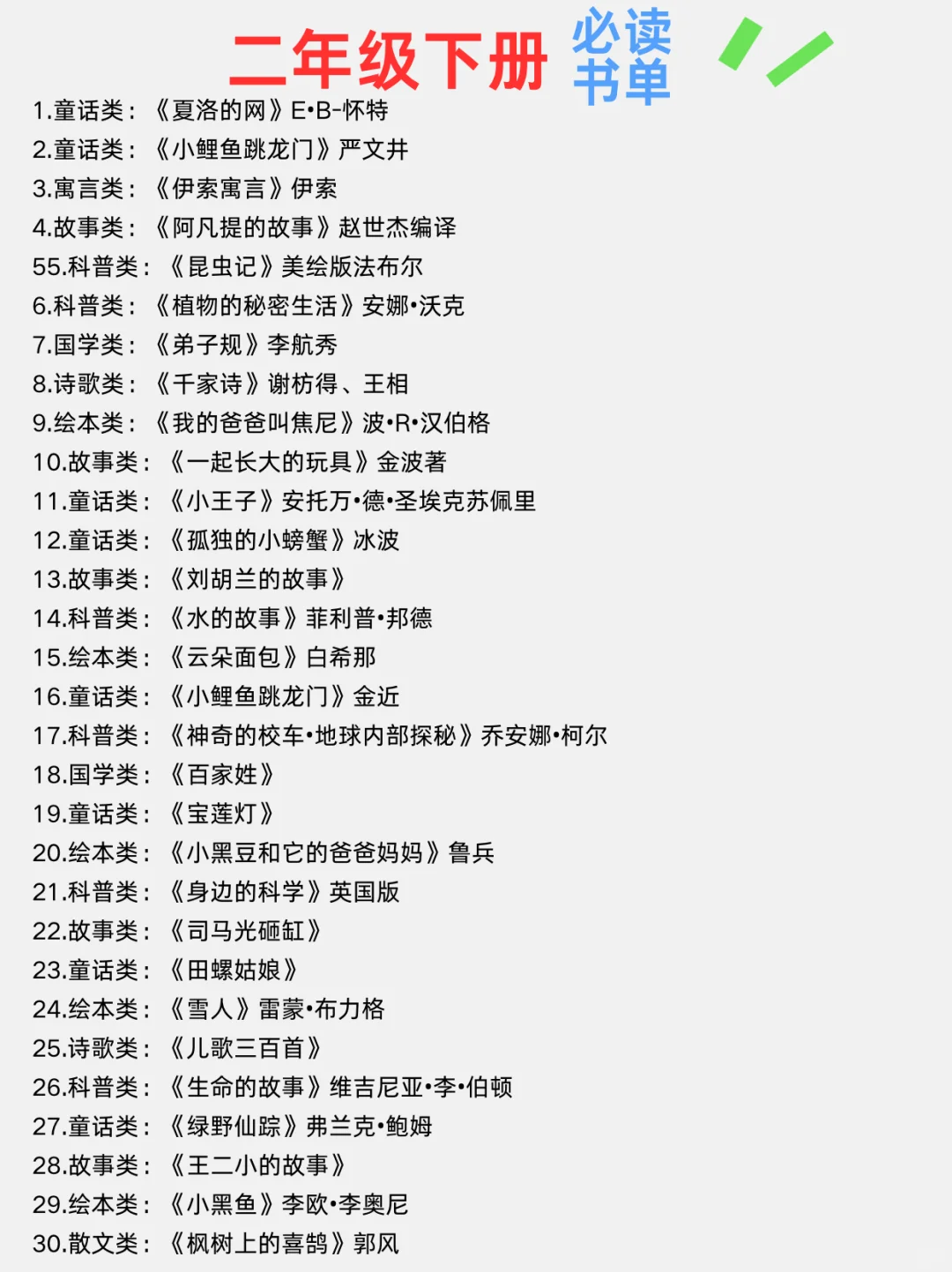 清华附小•2025年书单（新版）！ 🔥