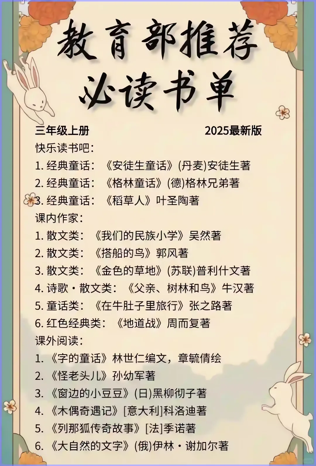 教育部推荐必读书单，暑假你家娃读了吗？