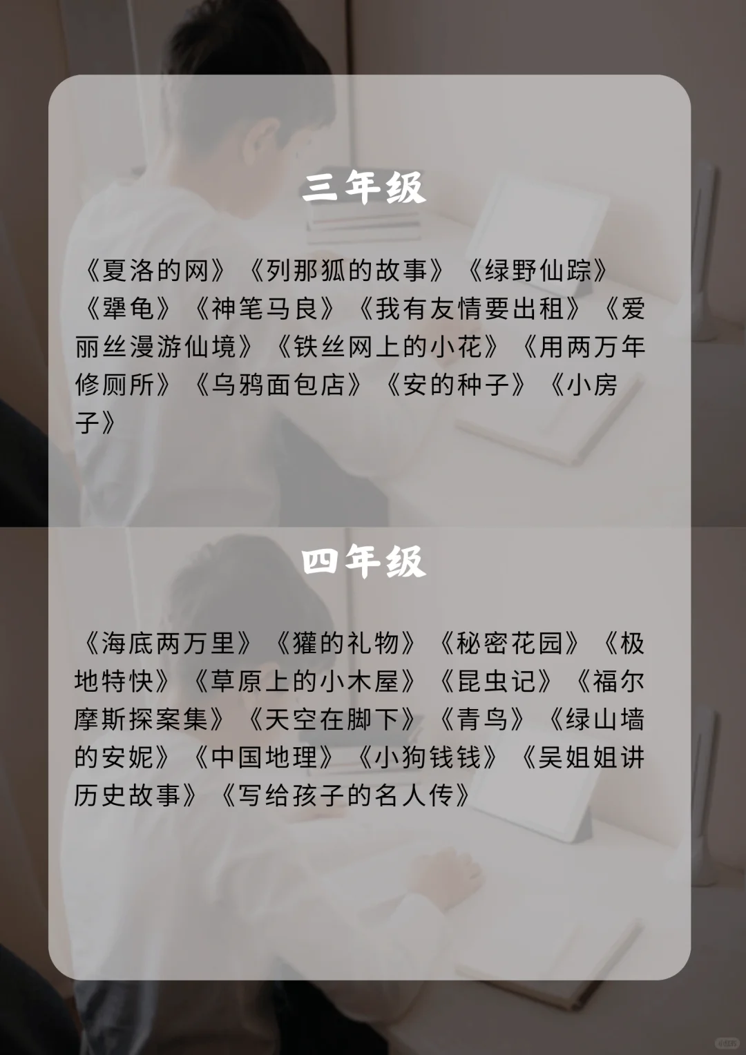 小学生阅读正确顺序（附阅读方法和书单）