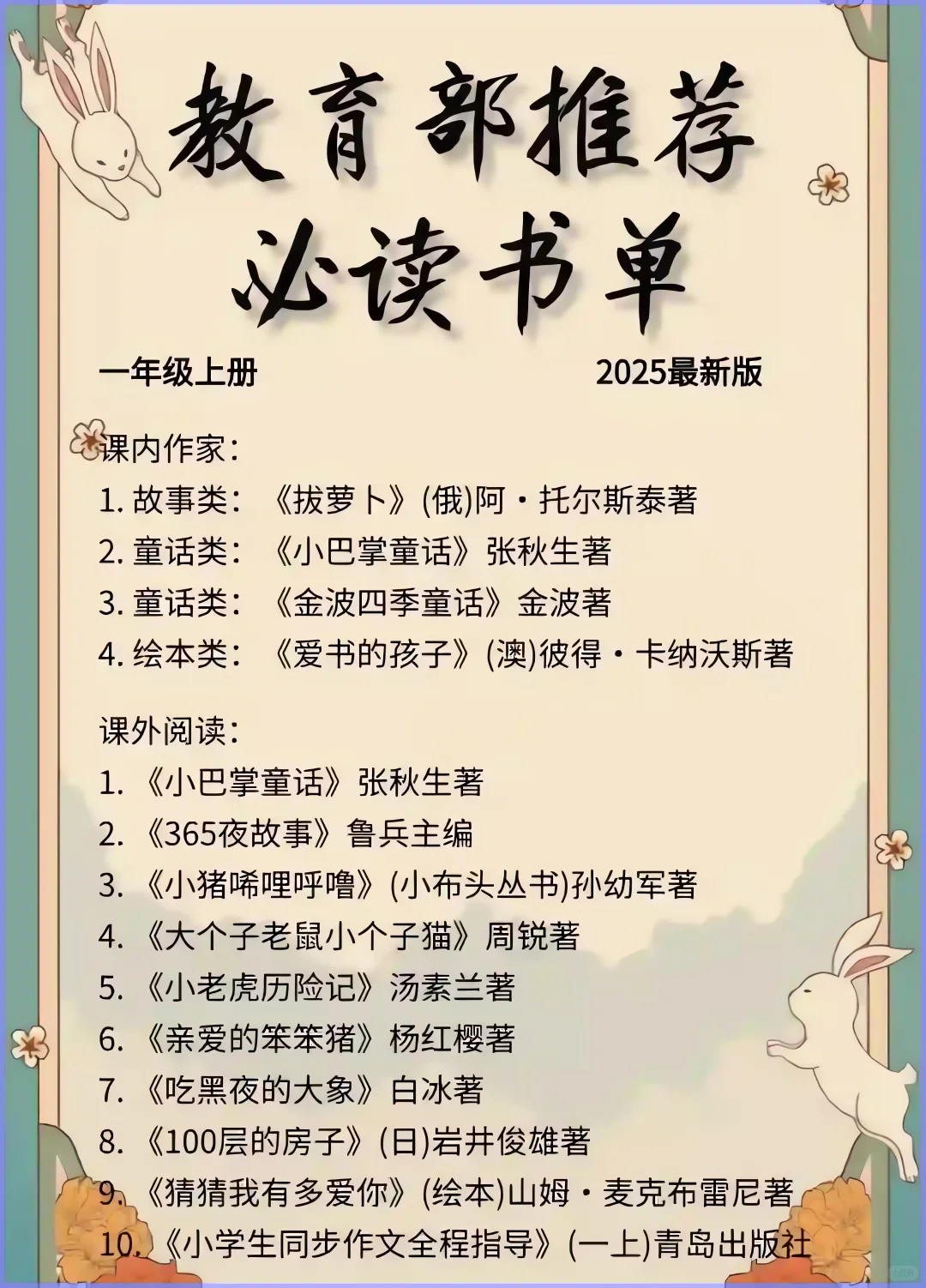 教育部推荐必读书单，暑假你家娃读了吗？