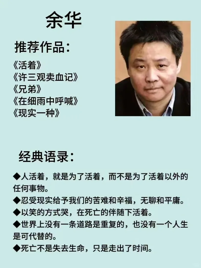 推荐多读一下这八位当代作家的书📚