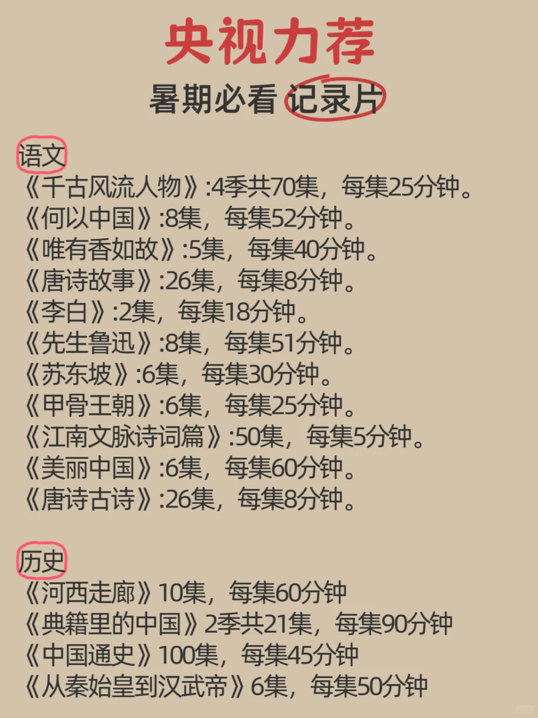 央视爸爸强推❗假期带娃必看纪录片清单👀