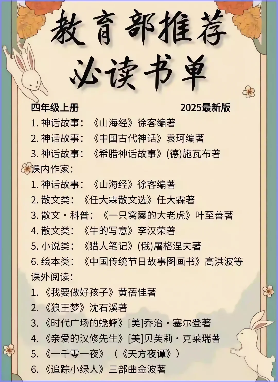 教育部推荐必读书单，暑假你家娃读了吗？