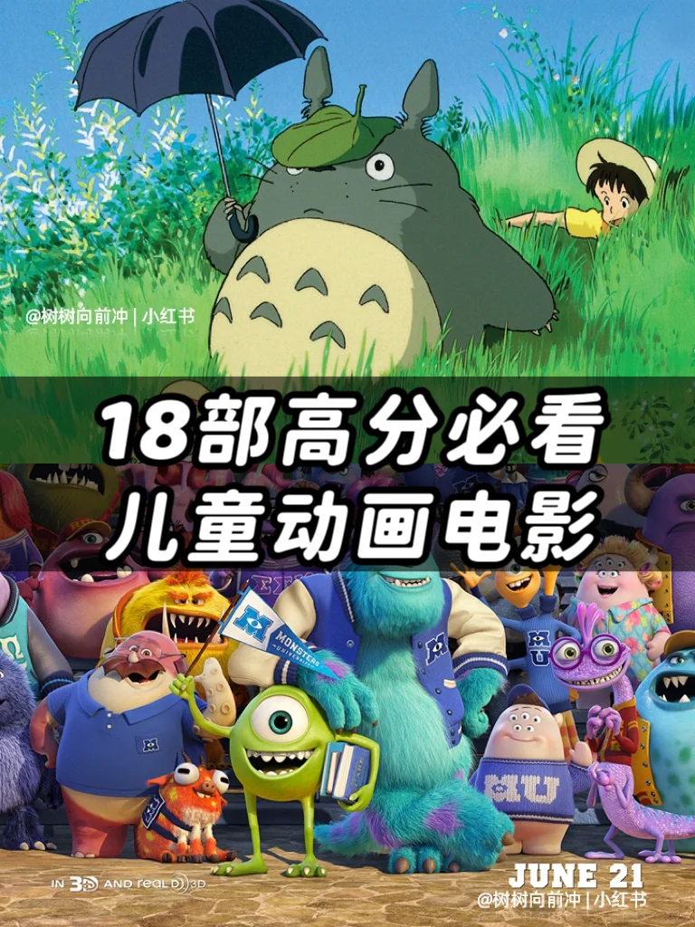 巨好看🔥18部暑假孩子必看高分动画电影