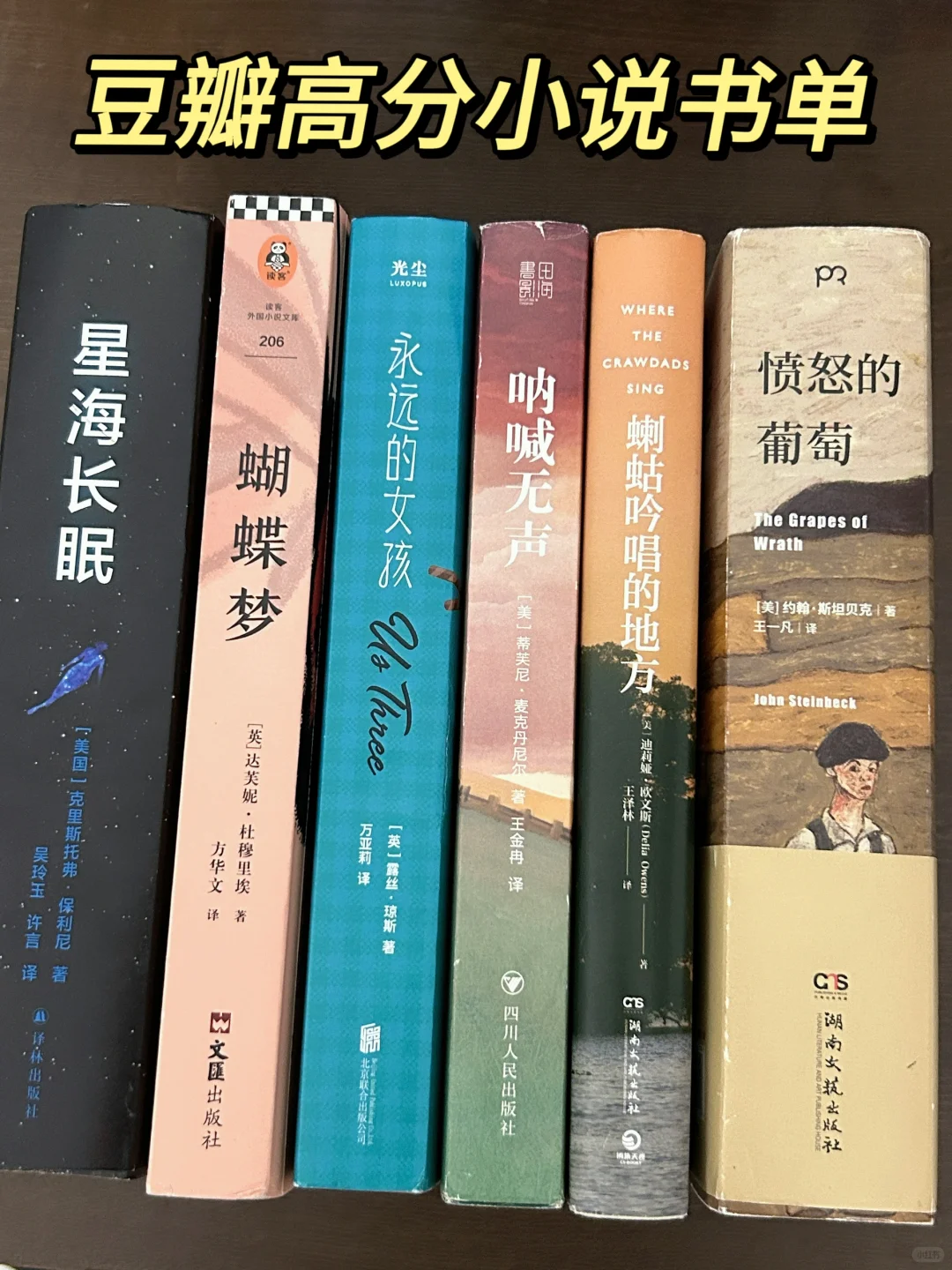 📚豆瓣高分小说书单，在书里得到向上的力量