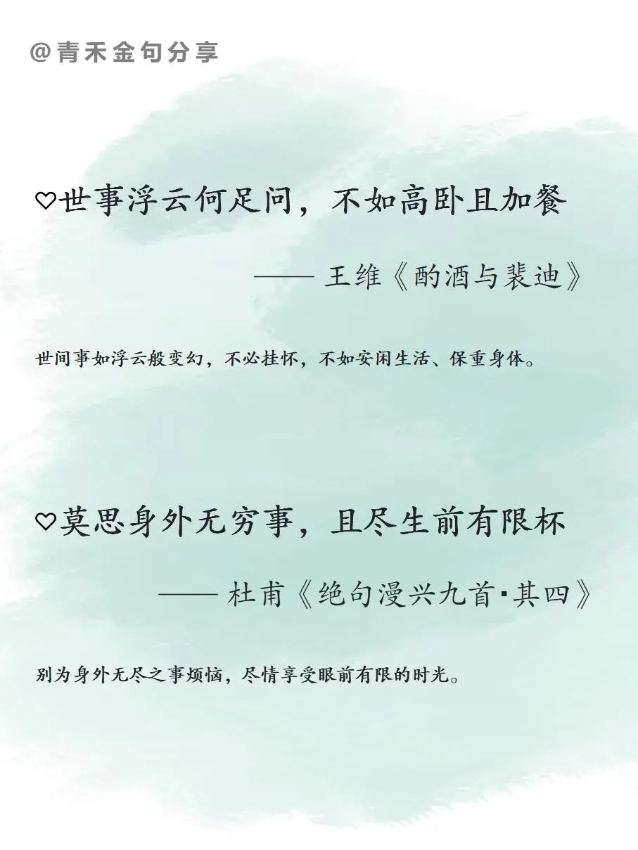 你读过通透释怀的一则金句是？