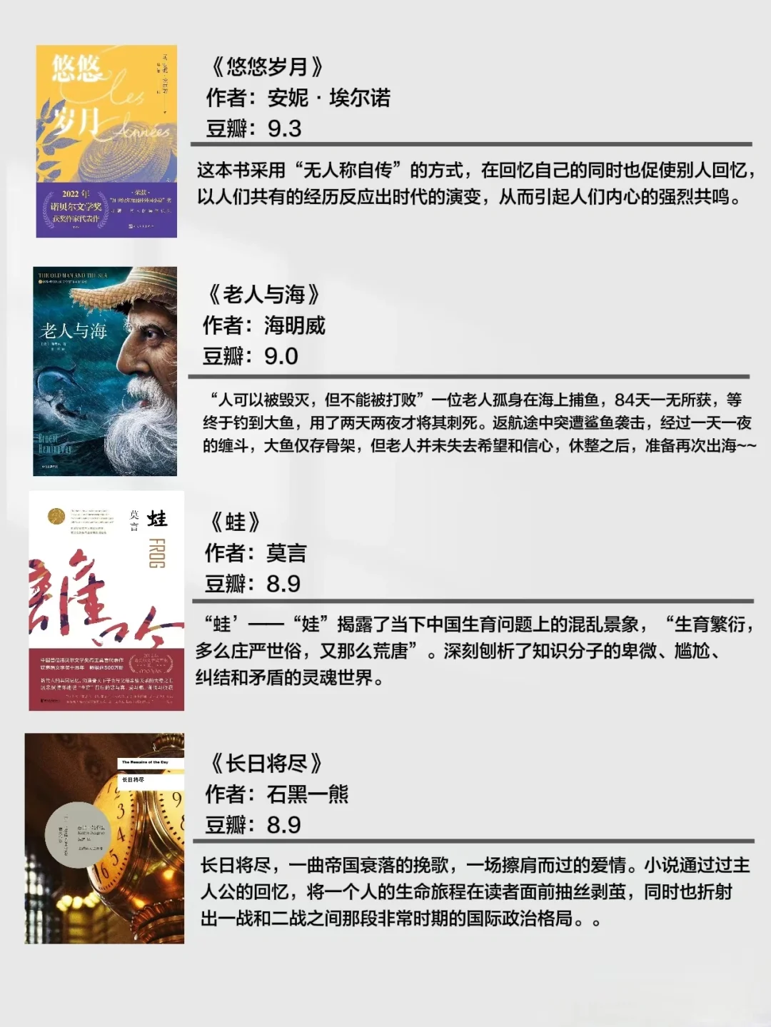 诺贝尔文学奖‖这20本书必读❗❗